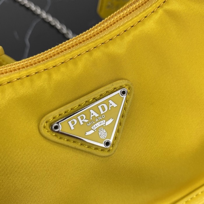 Pra*a re-edition 2005 nylon 3 in 1 shoulder bag yellow