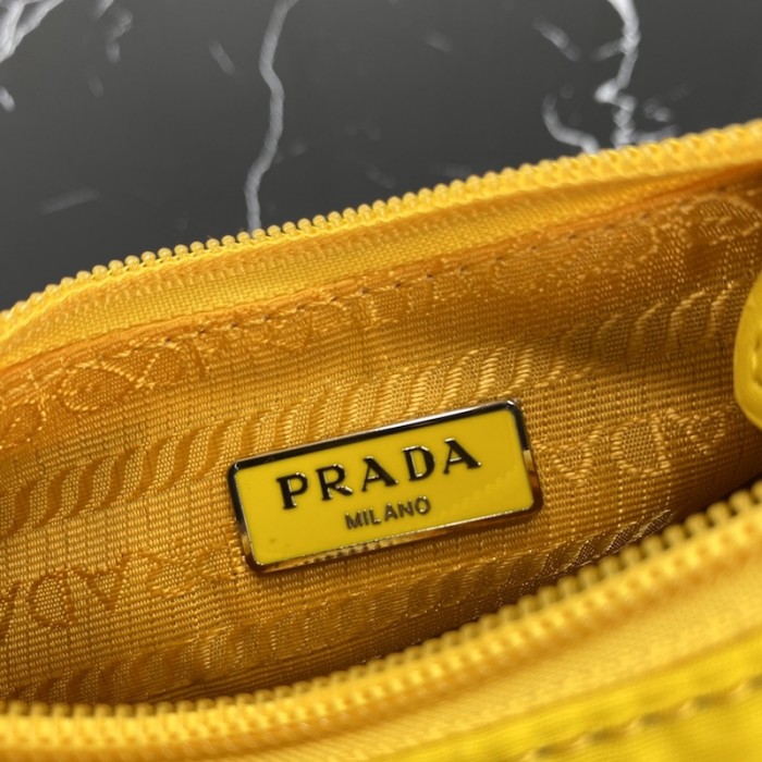 Pra*a re-edition 2005 nylon 3 in 1 shoulder bag yellow