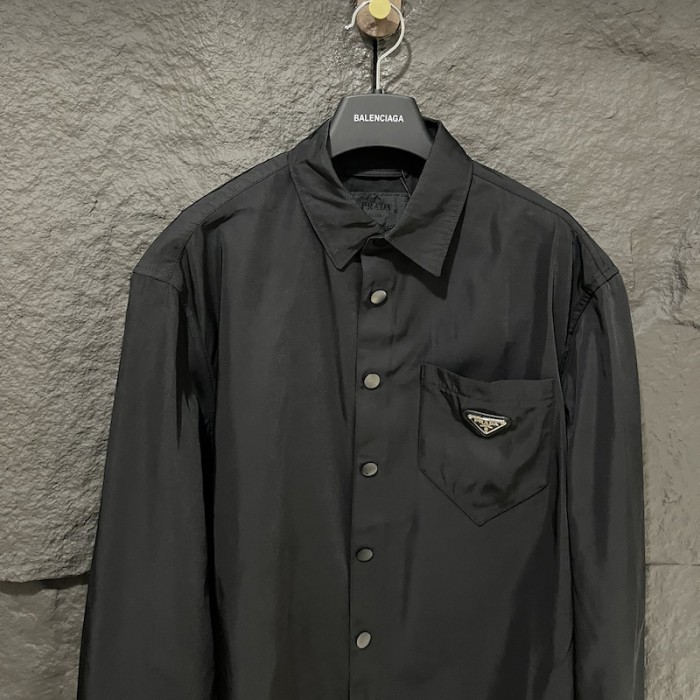 Pra*a re-nylon shirt black sc514
