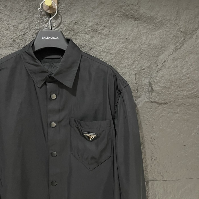 Pra*a re-nylon shirt black sc514
