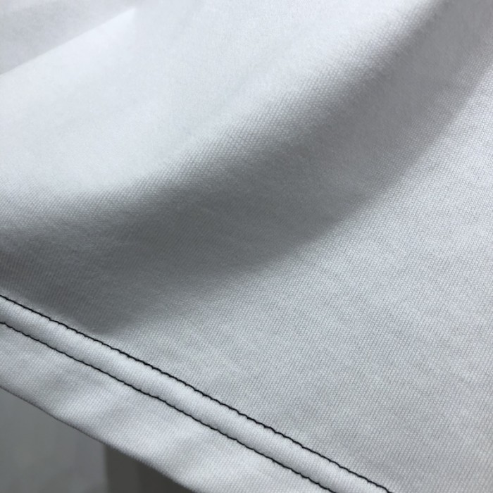 Pra*a cotton t-shirt with nylon pocket white