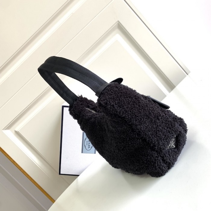 Pra*a re-edition 2000 terry mini bag black