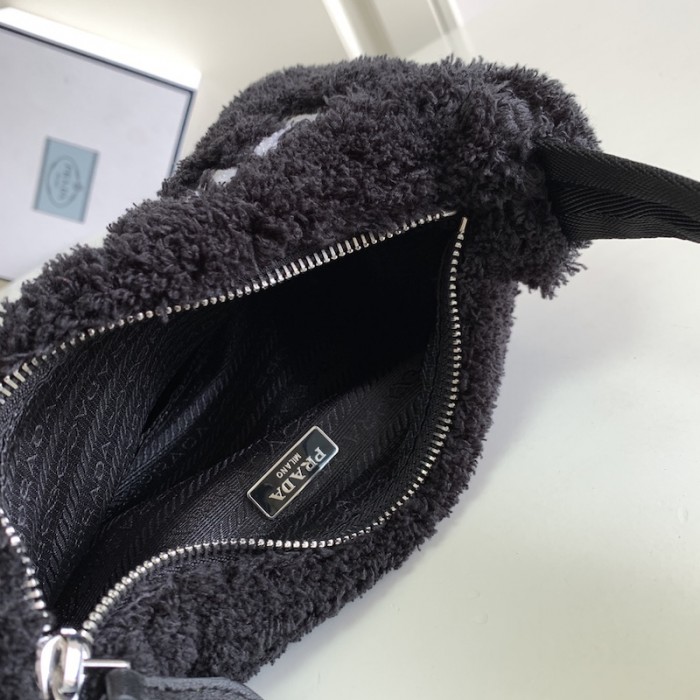 Pra*a re-edition 2000 terry mini bag black