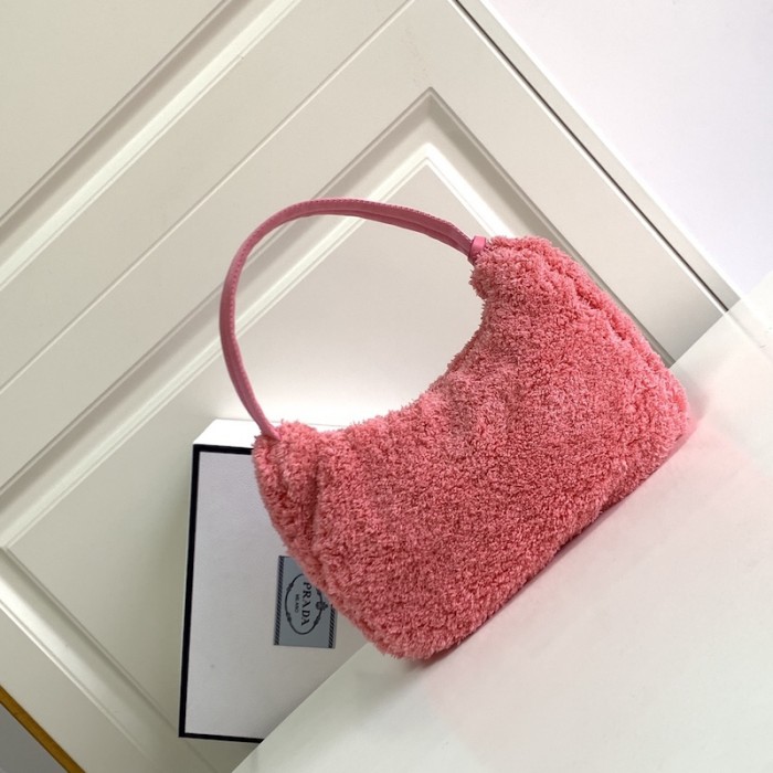 Pra*a re-edition 2000 terry mini bag pink
