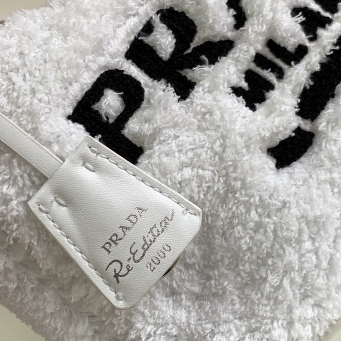 Pra*a re-edition 2000 terry mini bag white