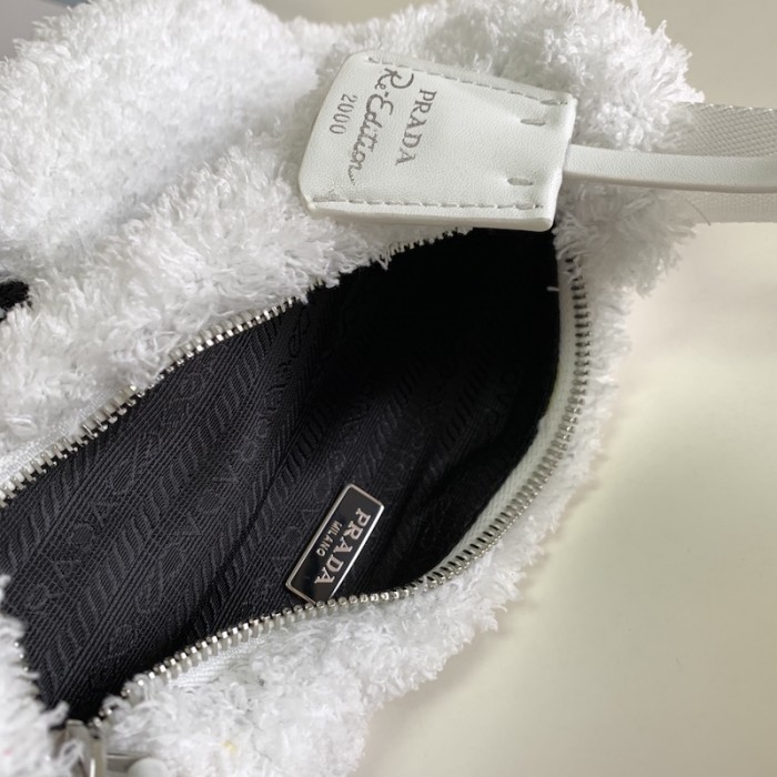 Pra*a re-edition 2000 terry mini bag white