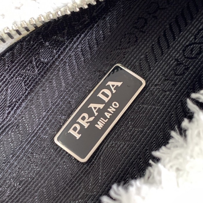 Pra*a re-edition 2000 terry mini bag white
