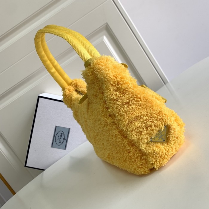 Pra*a re-edition 2000 terry mini bag yellow