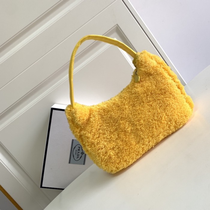 Pra*a re-edition 2000 terry mini bag yellow