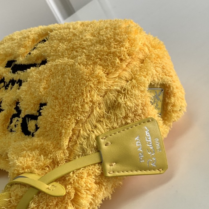 Pra*a re-edition 2000 terry mini bag yellow