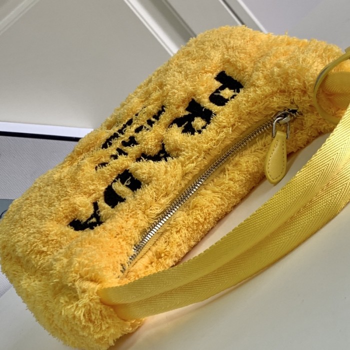 Pra*a re-edition 2000 terry mini bag yellow