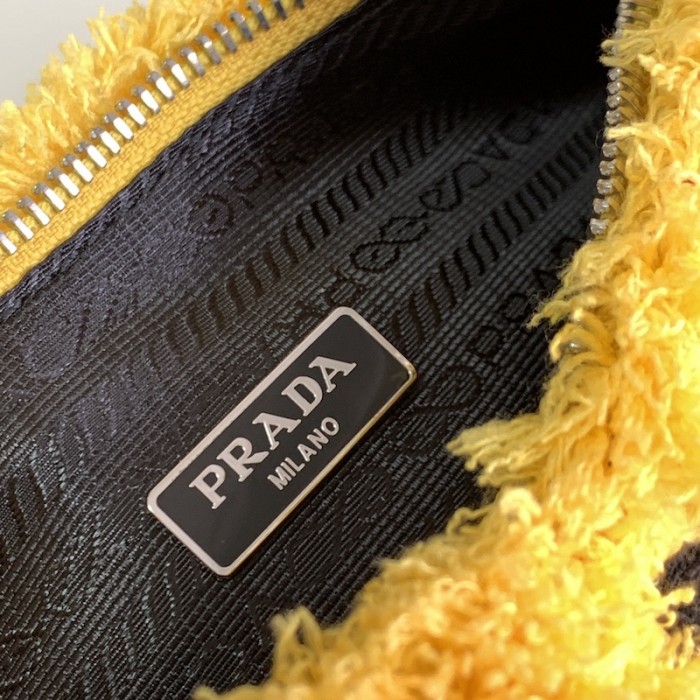 Pra*a re-edition 2000 terry mini bag yellow
