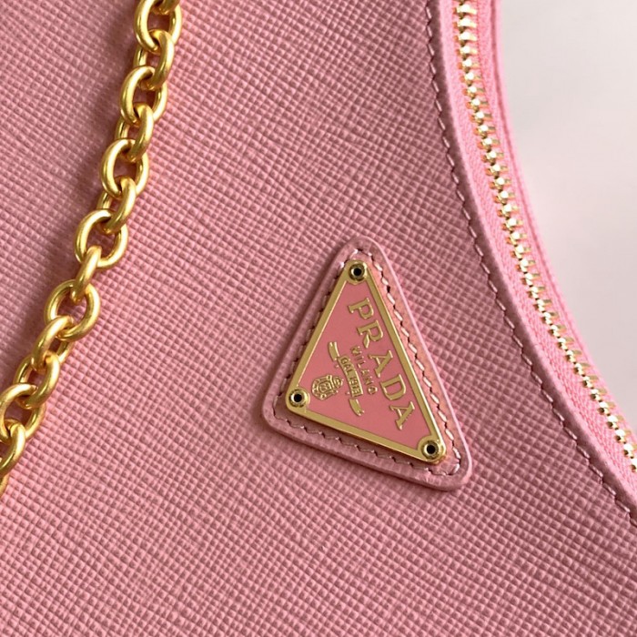 Pra*a re-edition 2005 saffiano leather bag pink