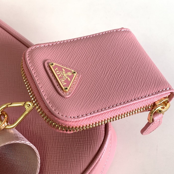 Pra*a re-edition 2005 saffiano leather bag pink