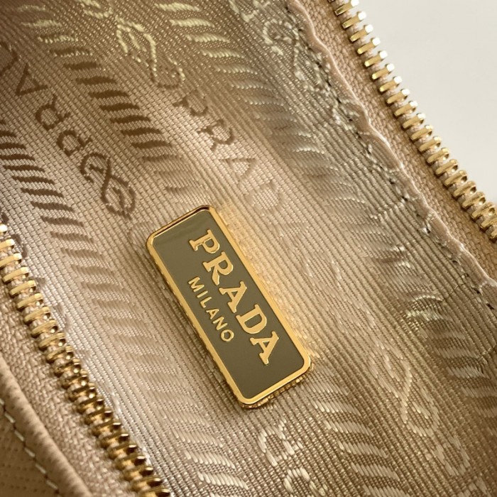 Pra*a re-edition 2005 saffiano leather bag tan