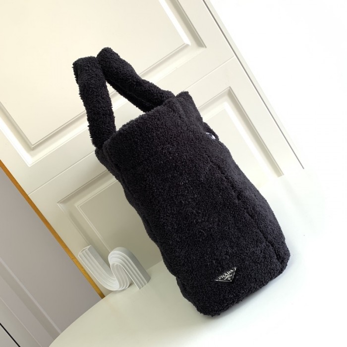 Pra*a terry tote bag black