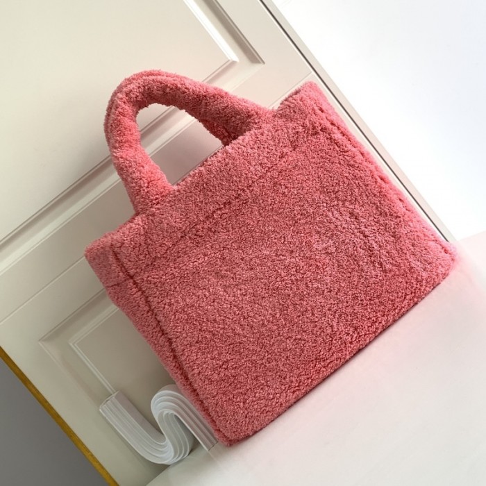 Pra*a terry tote bag pink