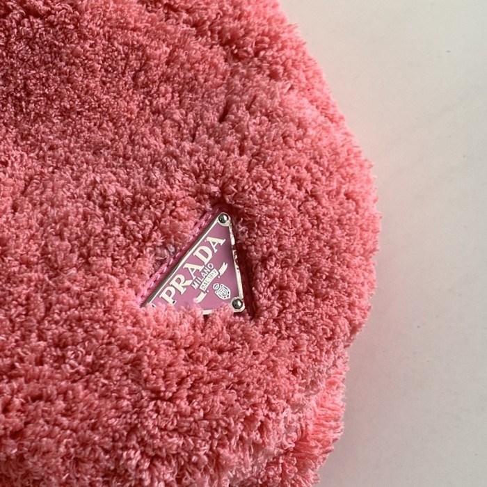 Pra*a terry tote bag pink