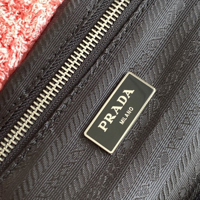 Pra*a terry tote bag pink