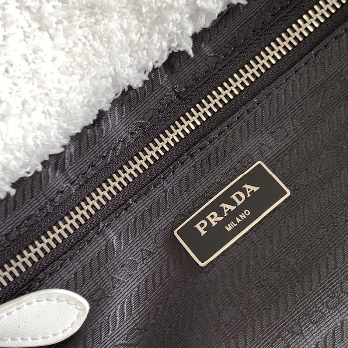Pra*a terry tote bag white