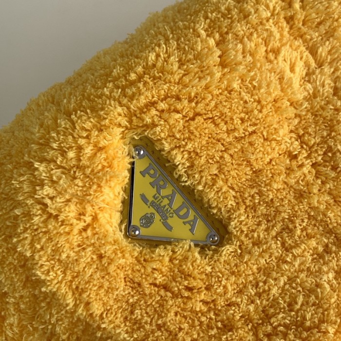 Pra*a terry tote bag yellow