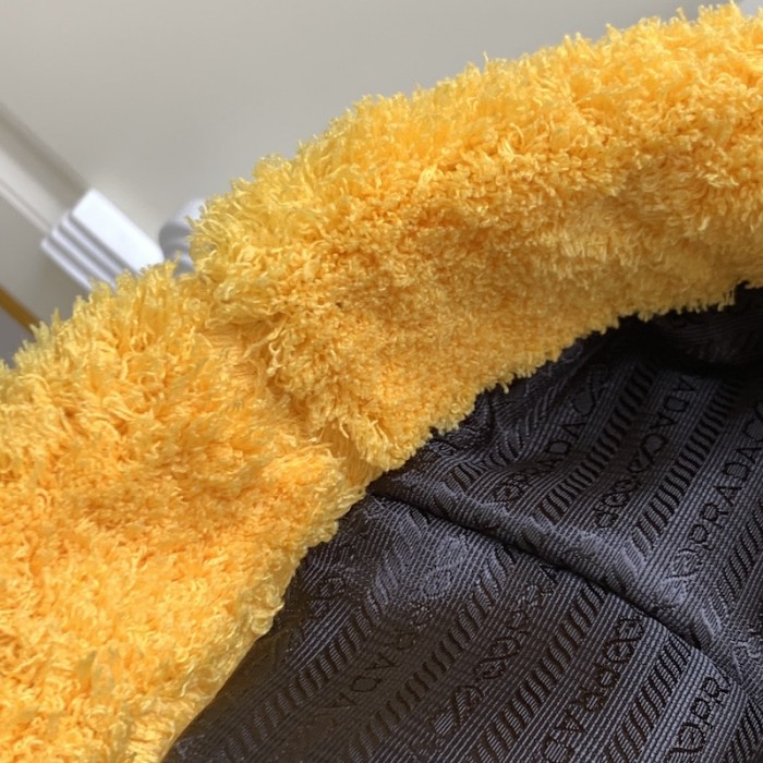 Pra*a terry tote bag yellow