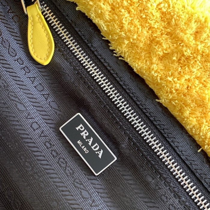 Pra*a terry tote bag yellow