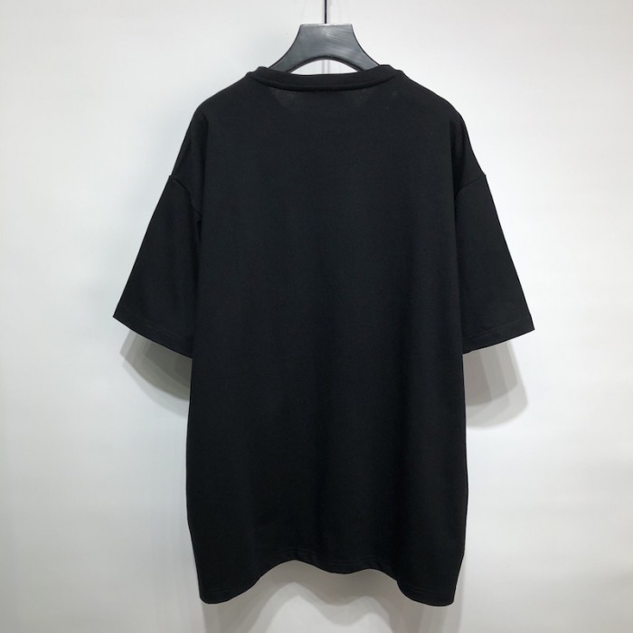 Pra*a triangle-logo jersey t-shirt black