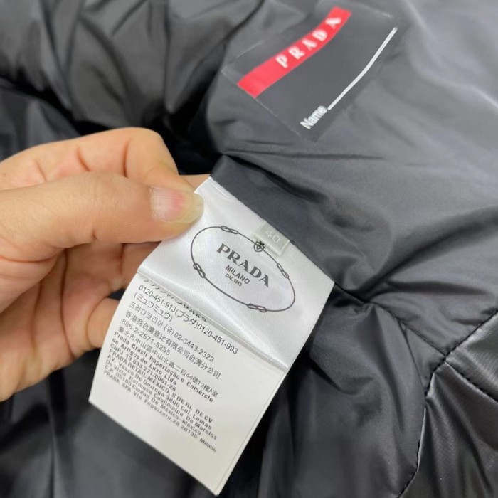 women Pra*a light nylon hooded puffer jacket black
