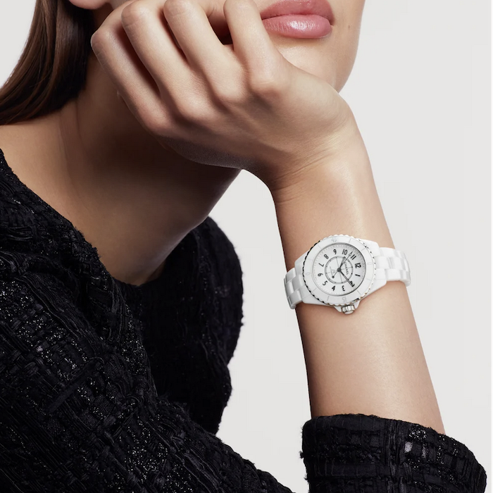 J 12 Watch 33 MM White highly resistant ceramic and steel