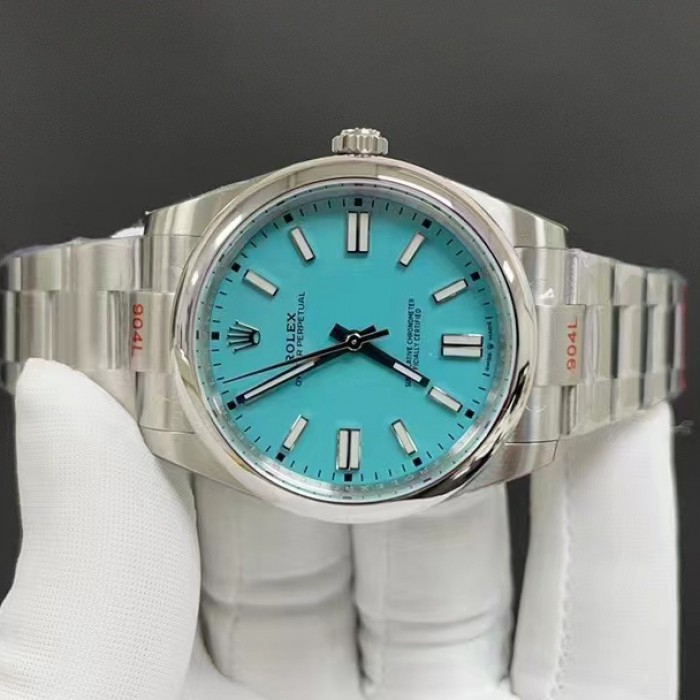 rolex oyster perpetual 36mm T*f*ny blue dial