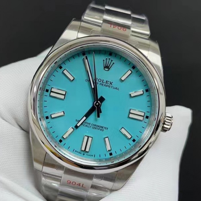 rolex oyster perpetual 36mm T*f*ny blue dial