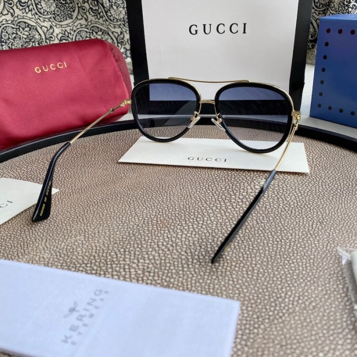 G*u*i aviator metal sunglasses black