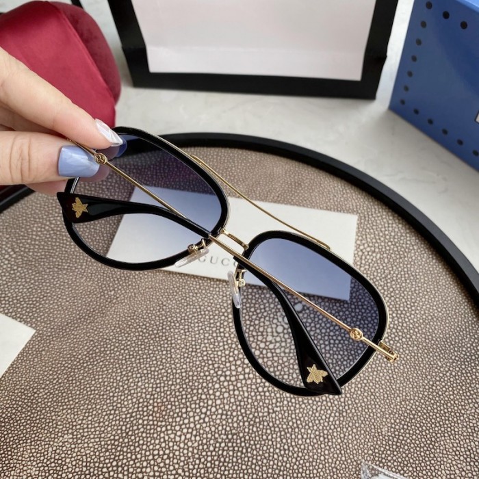 G*u*i aviator metal sunglasses black