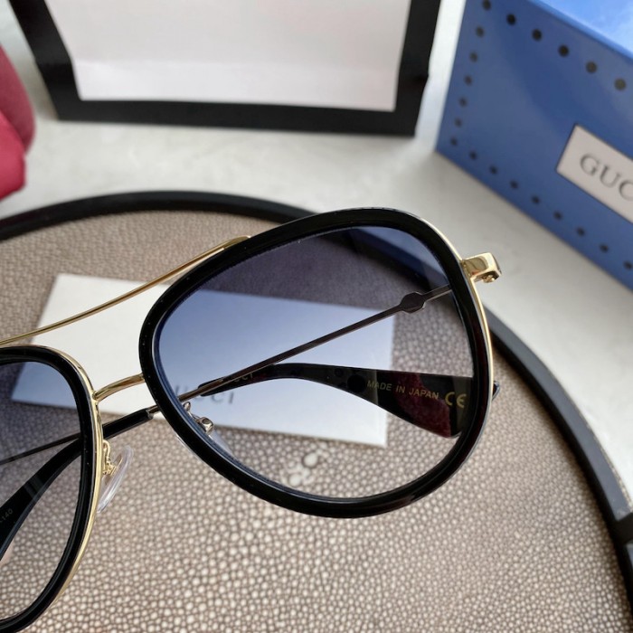 G*u*i aviator metal sunglasses black