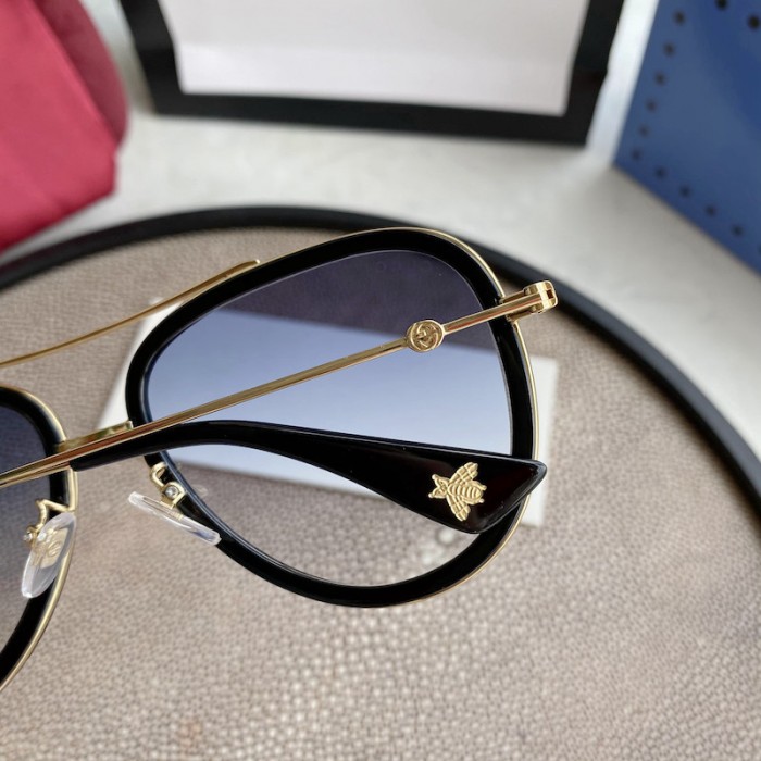 G*u*i aviator metal sunglasses black
