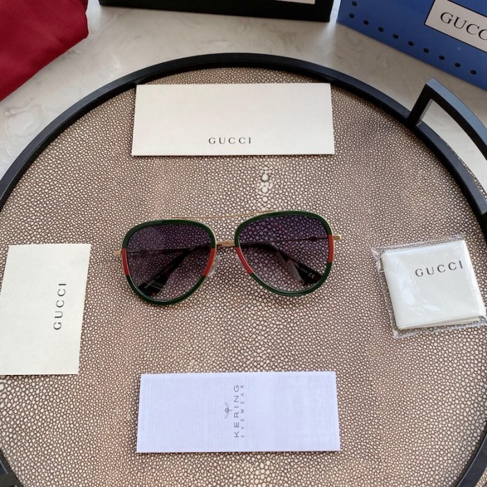 G*u*i aviator metal sunglasses