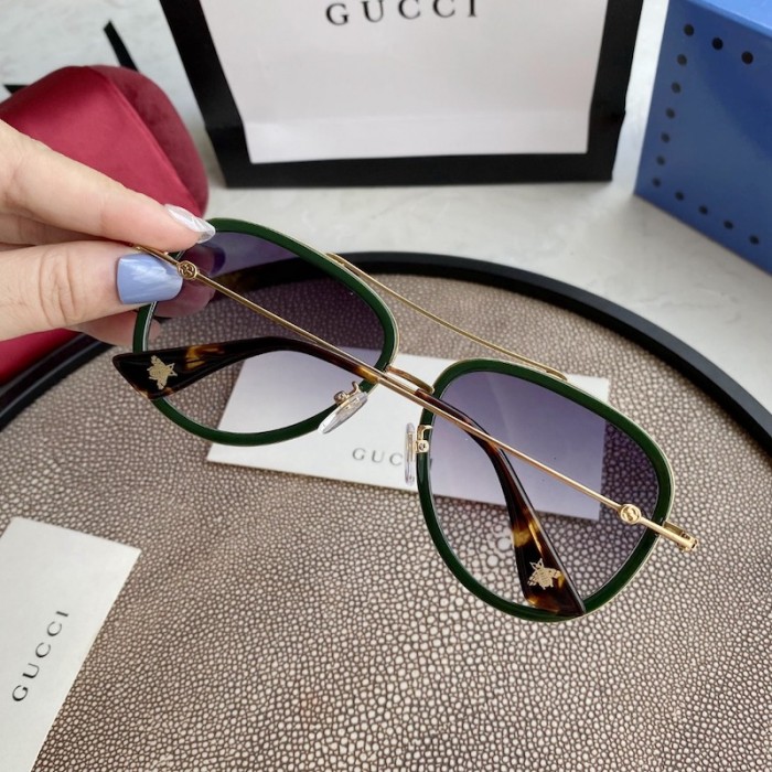 G*u*i aviator metal sunglasses