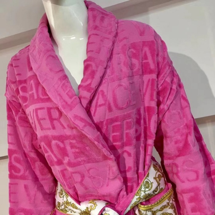 Versace I Love Baroque Bathrobe Pink