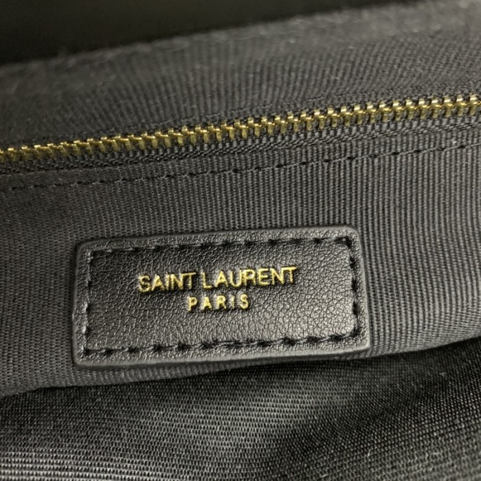 YSL Large Loulou Monogram Bag Black / Gold