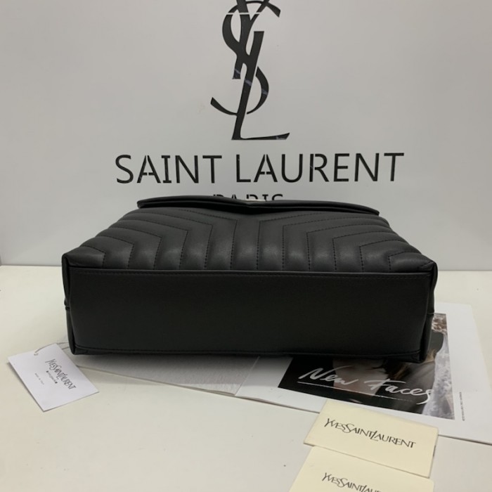 YSL Large Loulou Monogram Bag Black / Silver