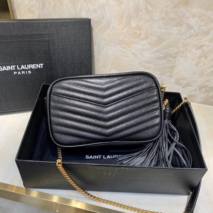 YSL Lou Camera Bag Black
