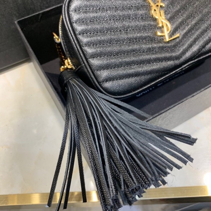 YSL Lou Camera Bag Black