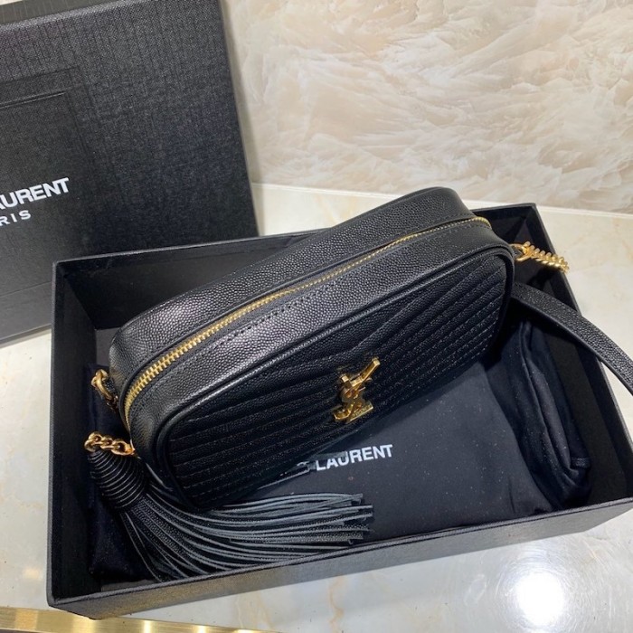 YSL Lou Camera Bag Black