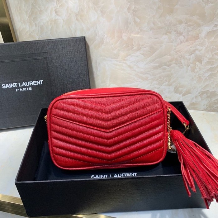 YSL Lou Camera Bag Red