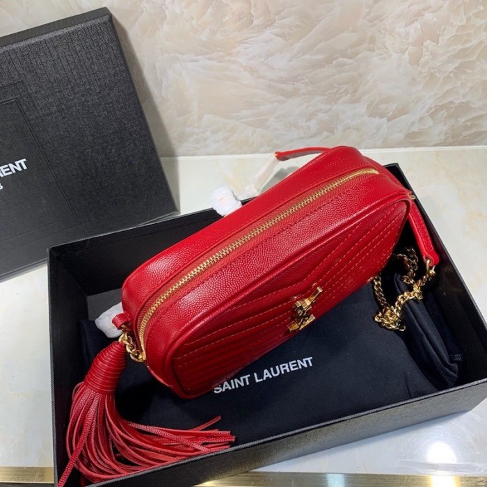 YSL Lou Camera Bag Red