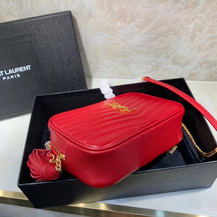 YSL Lou Camera Bag Red