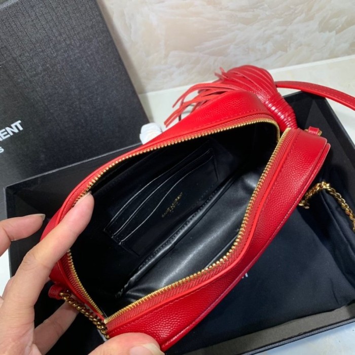 YSL Lou Camera Bag Red