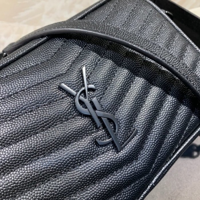 YSL Lou Camera Bag Black with Black