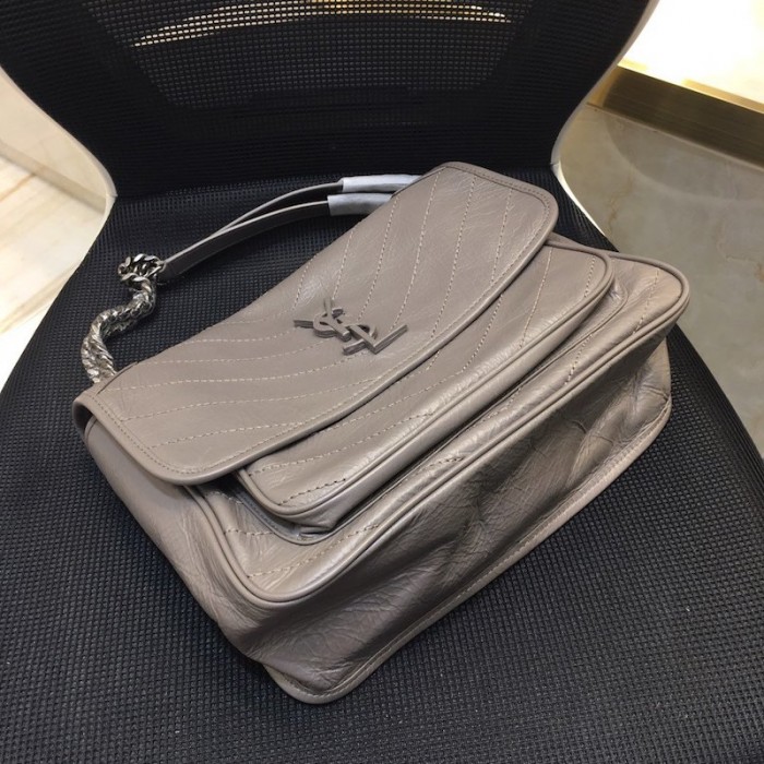 YSL Medium Niki Bag Grey
